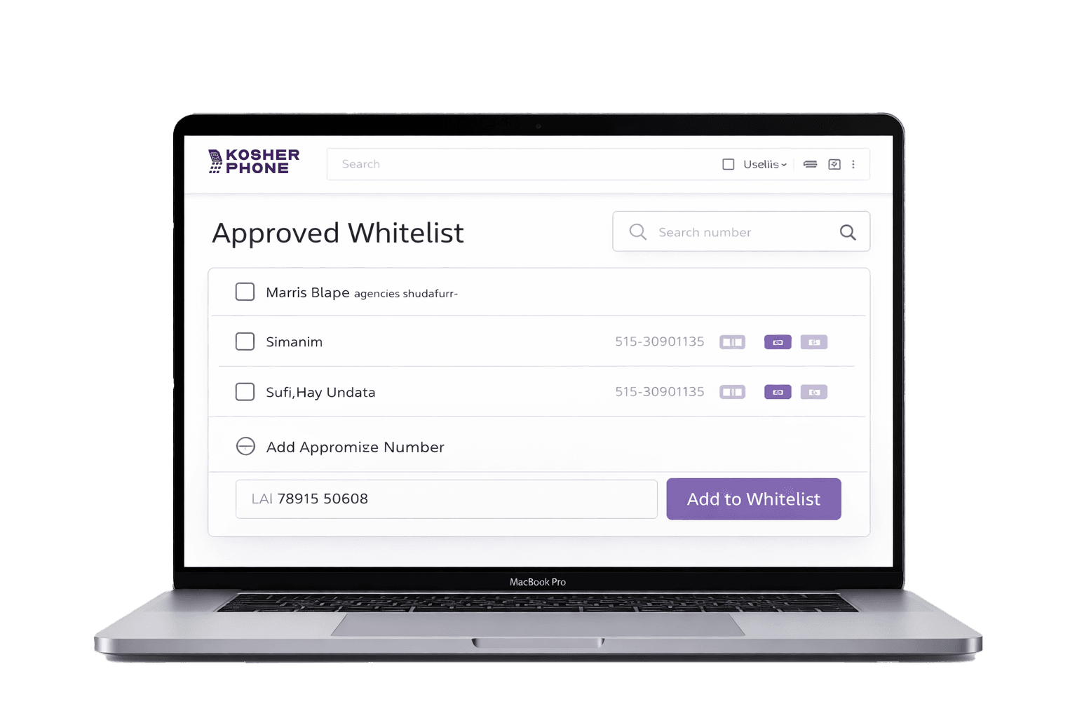 Manage Settings Portal dashboard